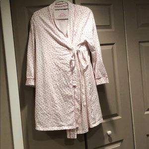 2 piece maternity  night gown and robe set